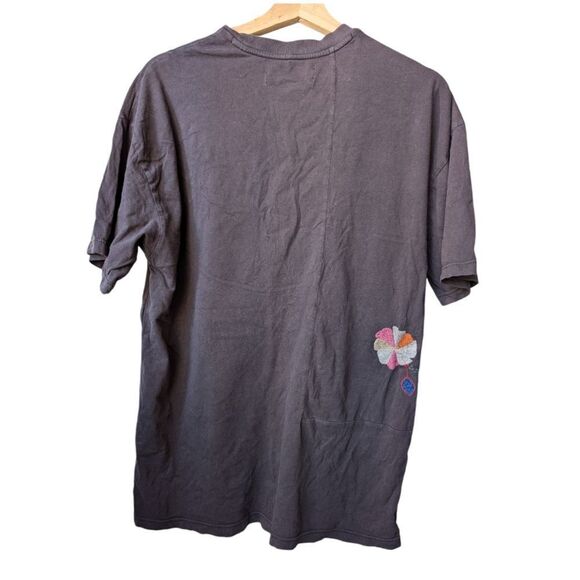 Kimchi Blue brown embroidered oversized t shirt Small - Picture 4 of 10
